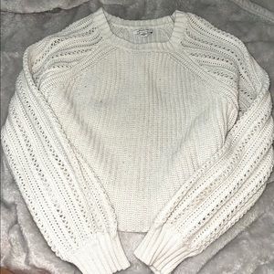 American Eagle White Sweater